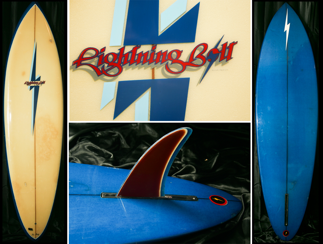 LIGHTNING BOLT SURFBOARD 1970 Manufacturer 30cm Sticker Decal LONGBOARD Surfing 