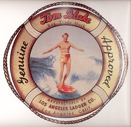 STICKER 1940's SURFING HAWAII RETRO DECAL TOM BLAKE SURFBOARDS VINTAGE 