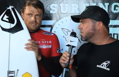 Dane Reynolds on his latest Board Equipment| U.S. Open of Surfing 2012